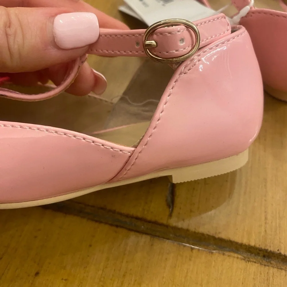 Janie & Jack Pink VDay Heart Dress Shoes New Size 6
